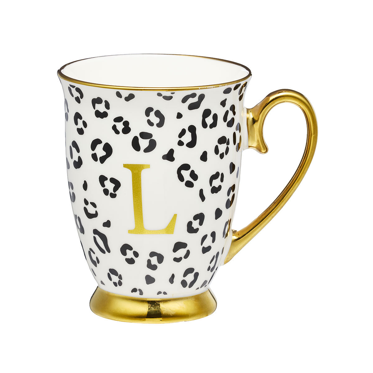 Leopard Monogram Mug S,C,L Assorted