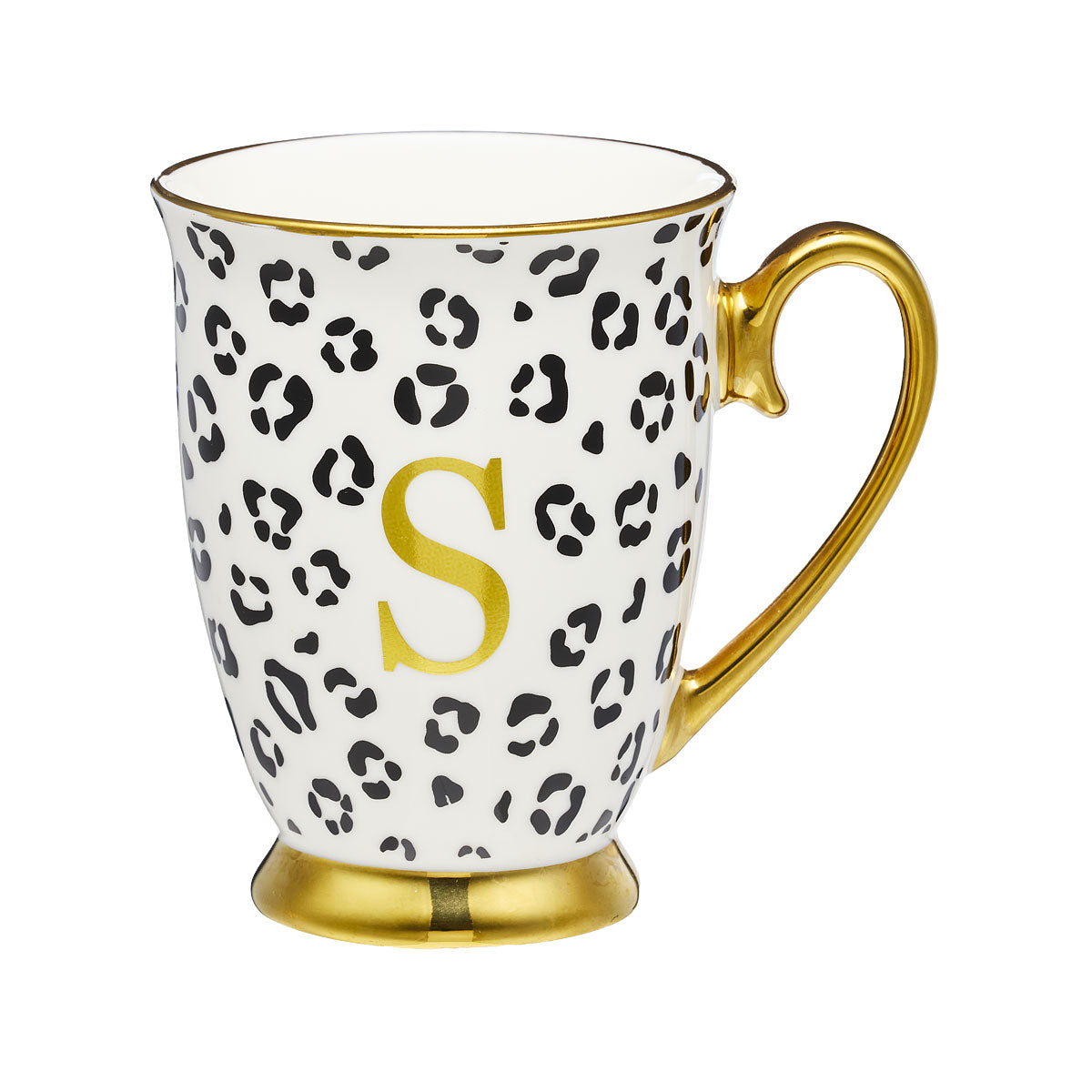 Leopard Monogram Mug S,C,L Assorted