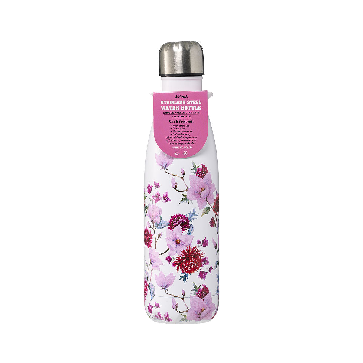 Botanics Stainless Steel Double Wall Bottle 500mL Assorted