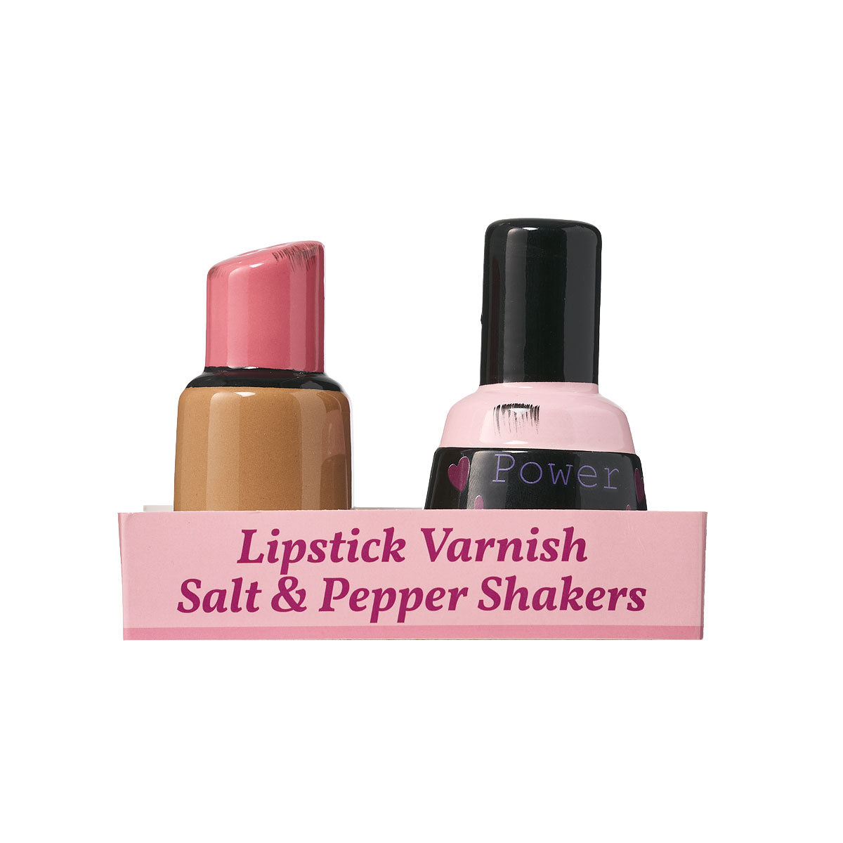 Lipstick Varnish Salt & Pepper Shakers