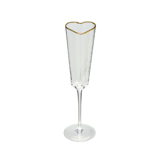 Love Heart Champagne Glass