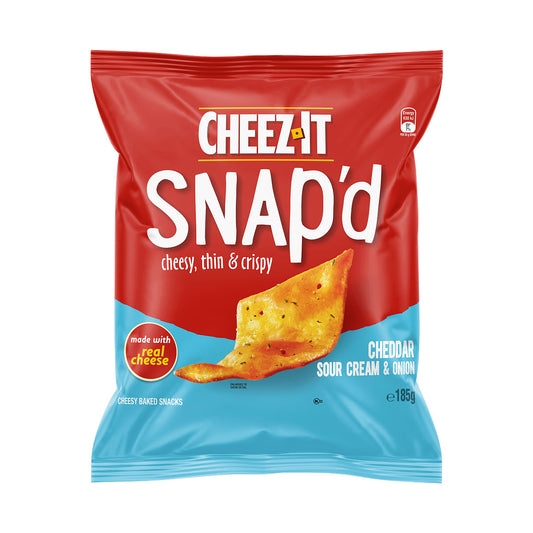 Cheez-it Snap'd Sour Cream & Onion 185g