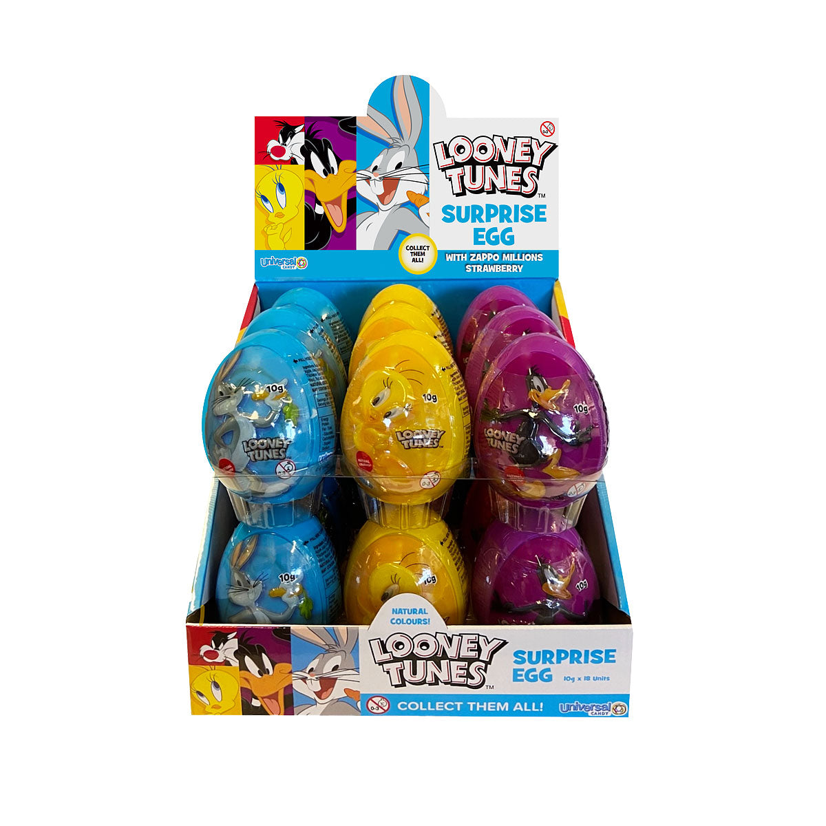 Universal Candy Looneytunes Embossed Egg