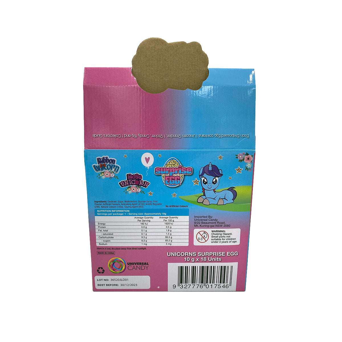 Universal Candy Unicorn Embossed Egg