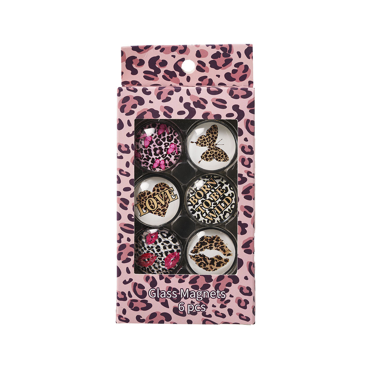 Leopard Magnets 6pk Assorted