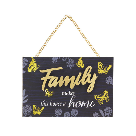 Metal Hanging Plaque Home/Family