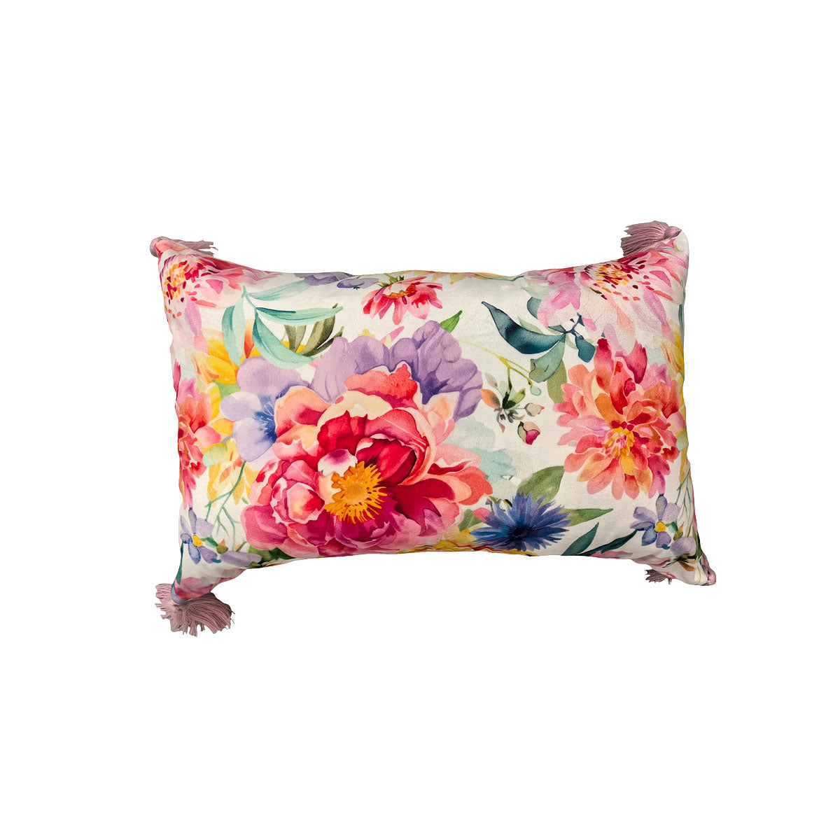 Luxe Cushion Floral Tassel 30x45cm