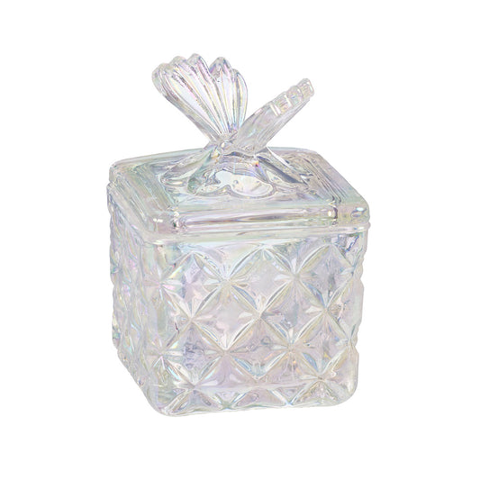 Trinket Glass Box Butterfly
