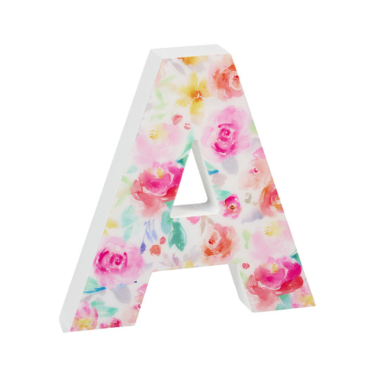Tabletop Letter Lacquer Floral Assorted