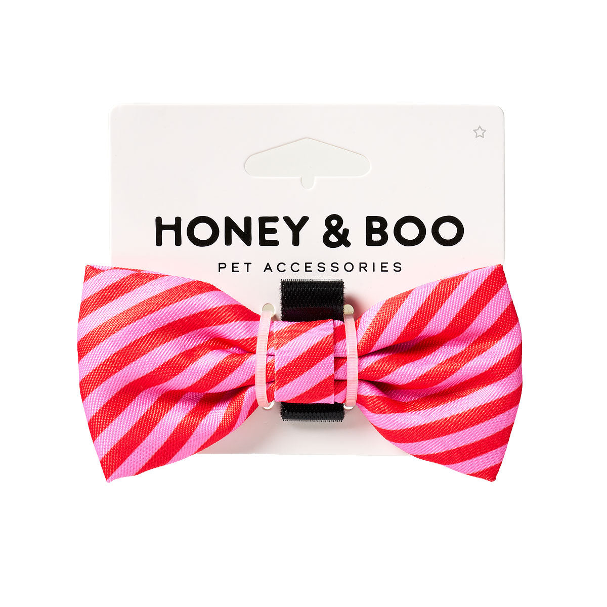 Pet Red Stripe Bow Tie