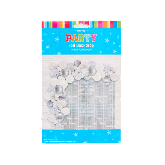 Backdrop Square Silver 2mx90cm