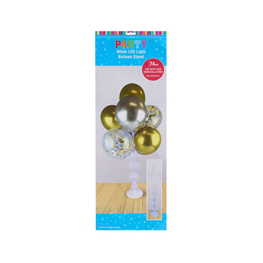 Balloon Stand LED Light White 74cm