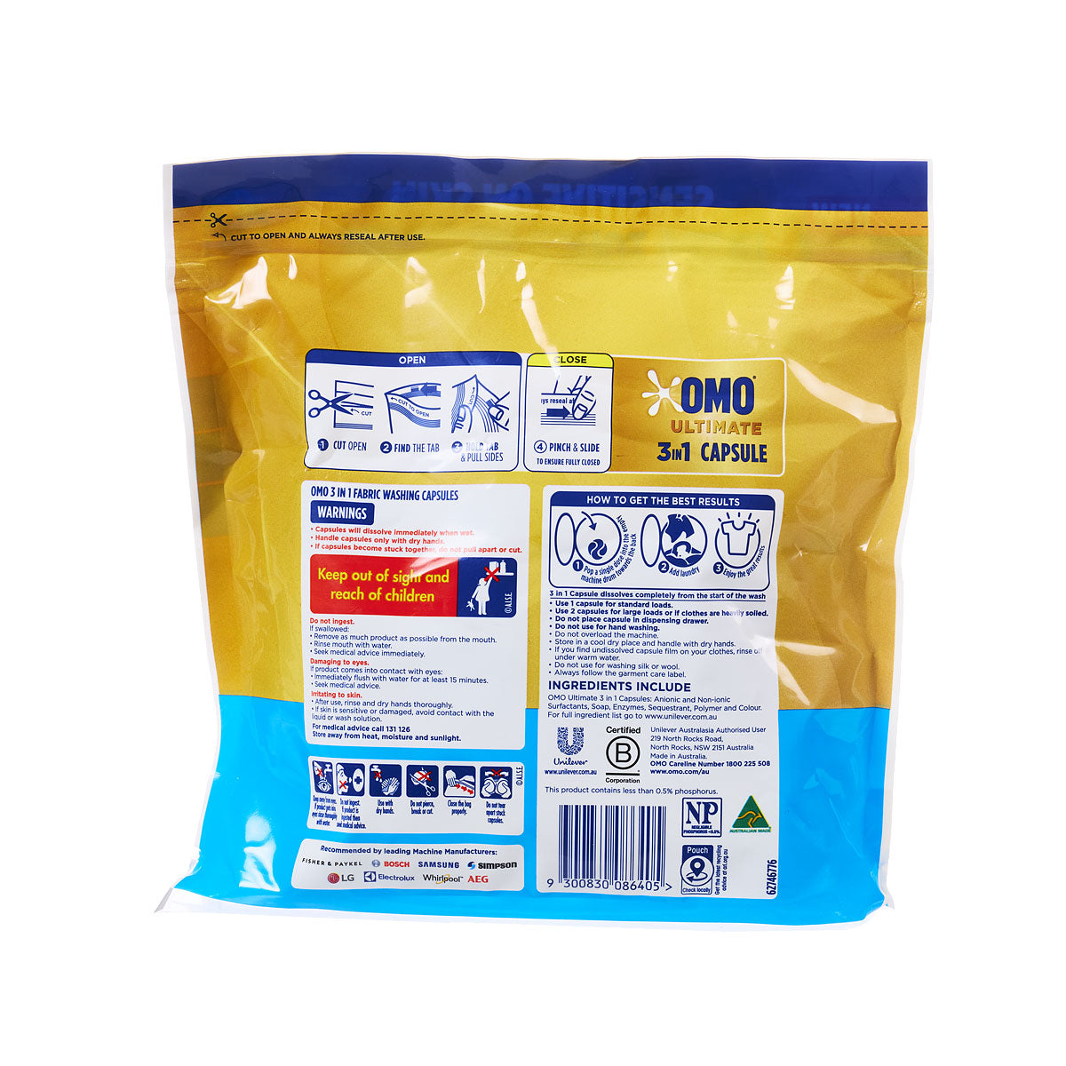 OMO Ultimate 3in1 Ultimate Sensitive 28pk