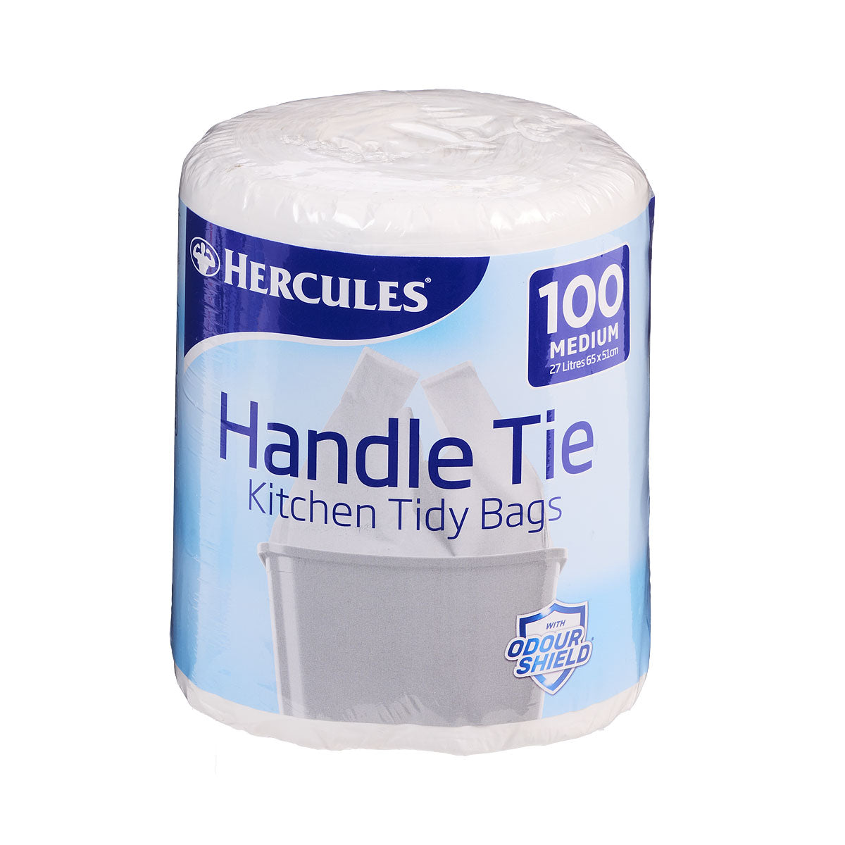 Hercules Kitchen Tidybag 27L Medium 100pk Assorted