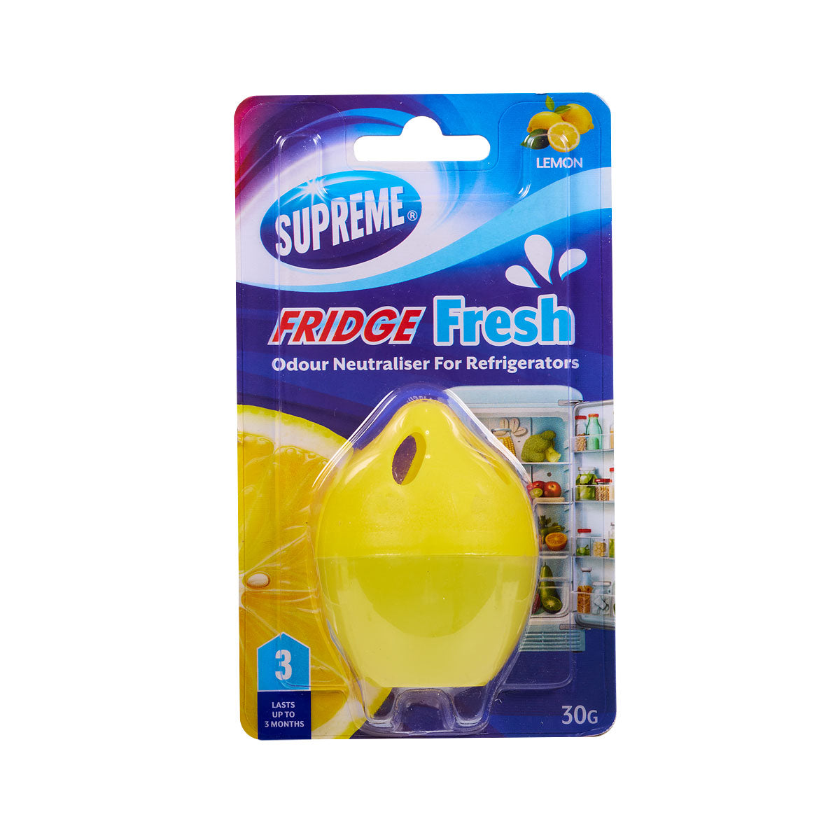 Supreme Fridge Freshener Lemon 30g