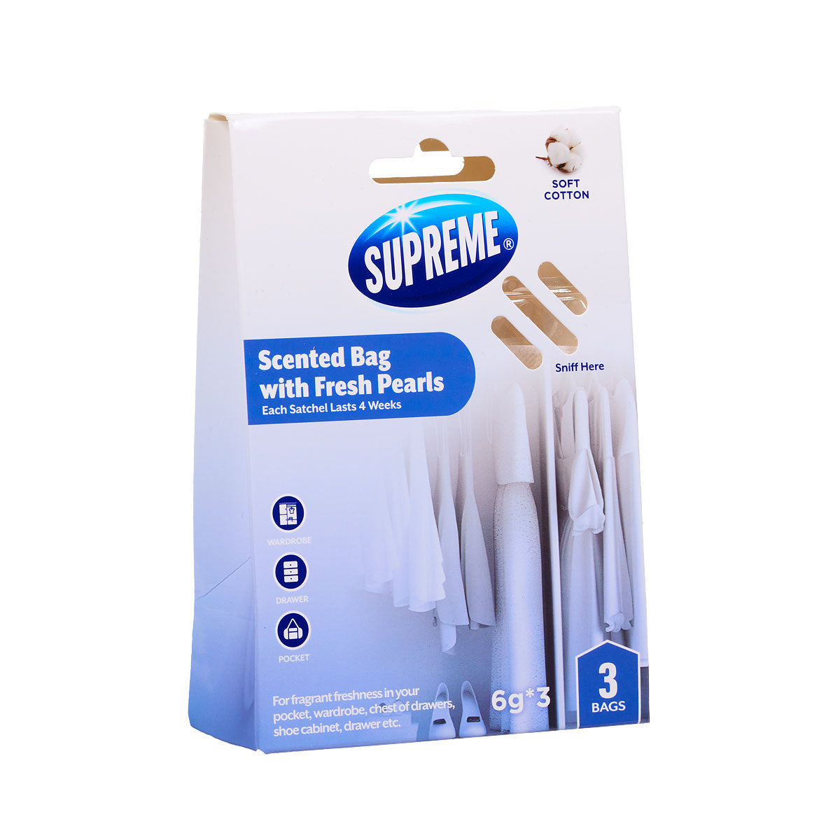 Supreme Scented Bag Fresh Pearls 3pk