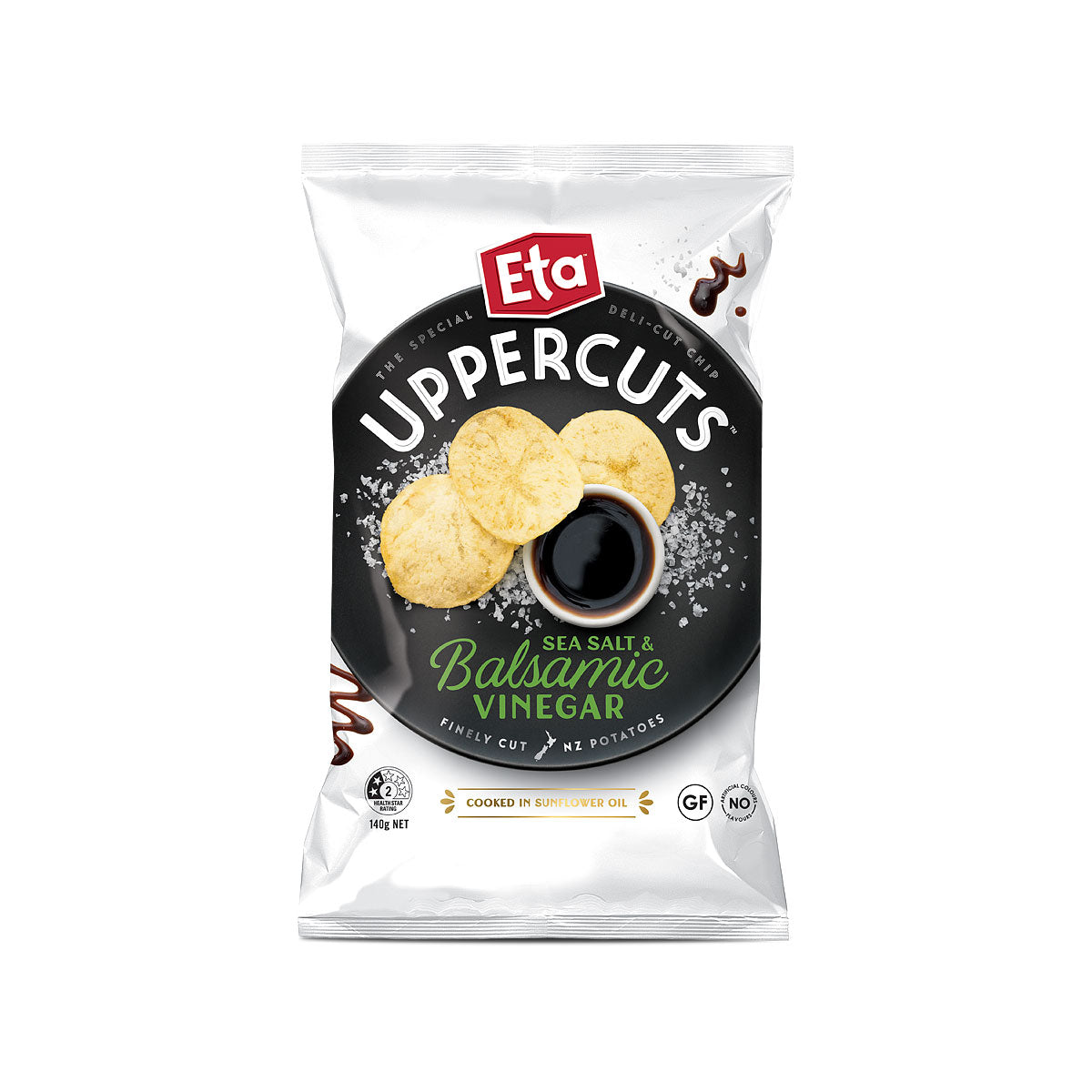 ETA Uppercuts Sea Salt & Balsamic 140g