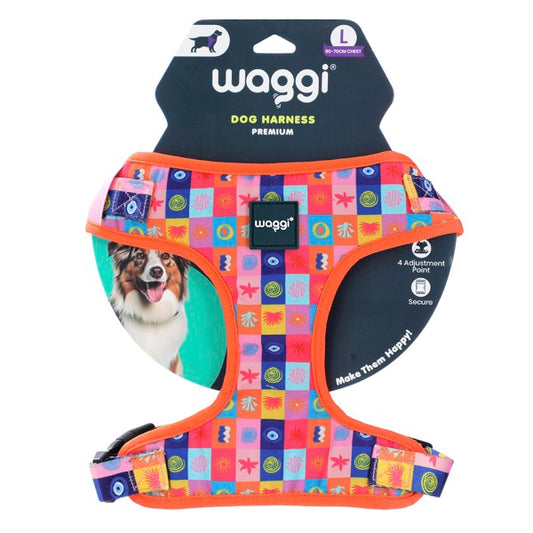 Waggi Pet Printed Harness S/M/L