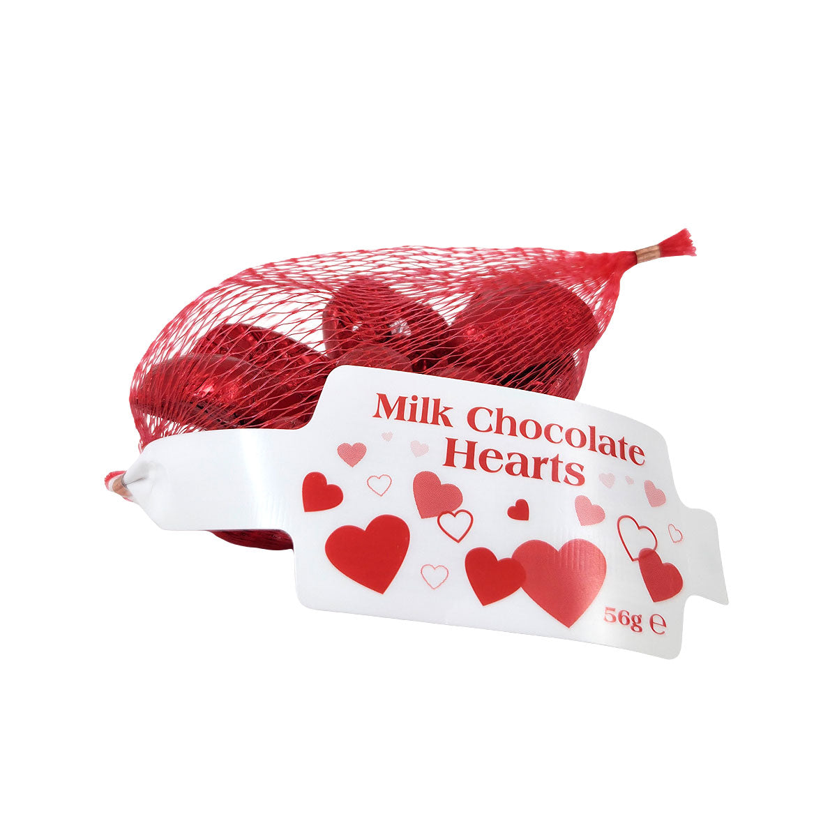 Milk Chocolate Red Hearts 56g