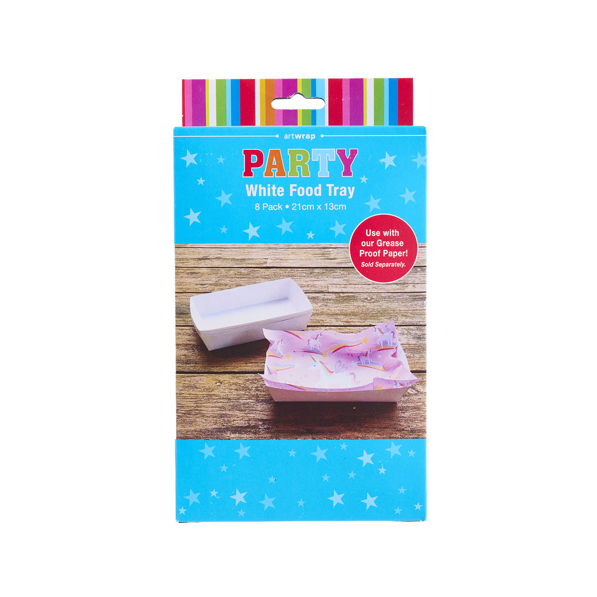 Party Food Tray Mix White 8pk