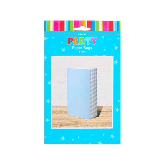 Paper Bag Mix Blue 8pk