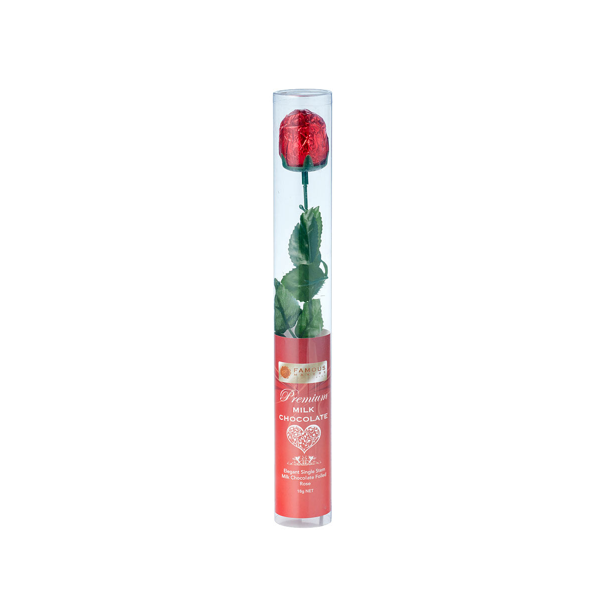 Milk Chocolate Rose Cylinder 18g