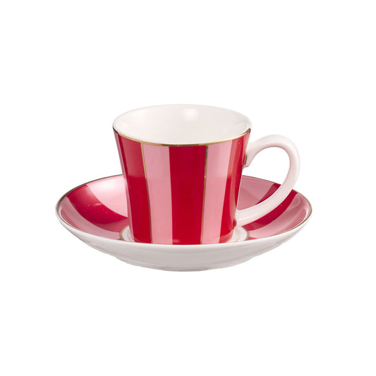 Stripes Espresso Cup & Saucer Assorted