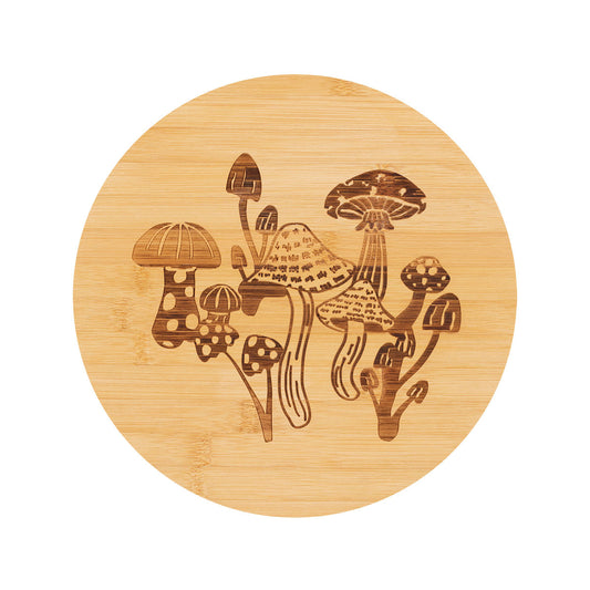 Mushroom Bamboo Lazy Susan 30cm