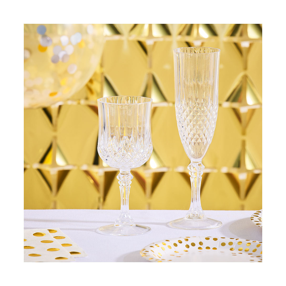 Faux Crystal Sparkling Wine Flute 210mL