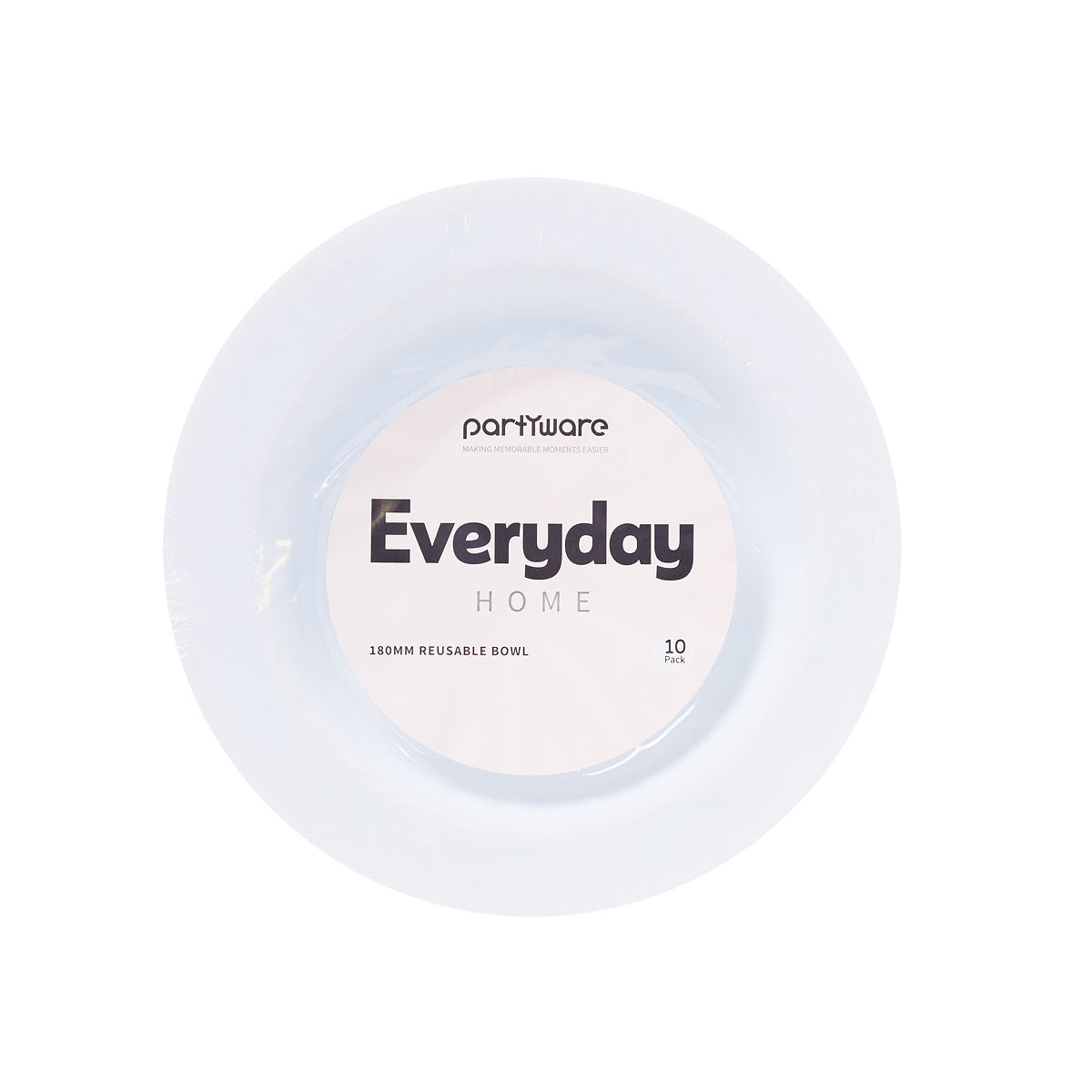 Reusable Bowl White 18cm 10pk