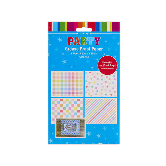 Rainbow Grease Paper 8pk