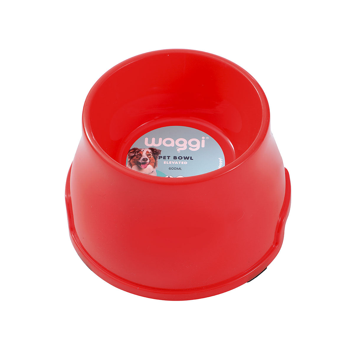Waggi Elevated Pet Bowl 600mL Assorted