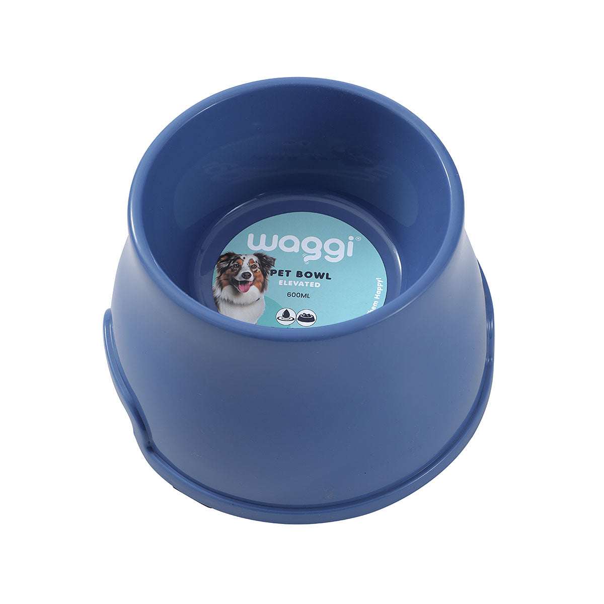 Waggi Elevated Pet Bowl 600mL Assorted