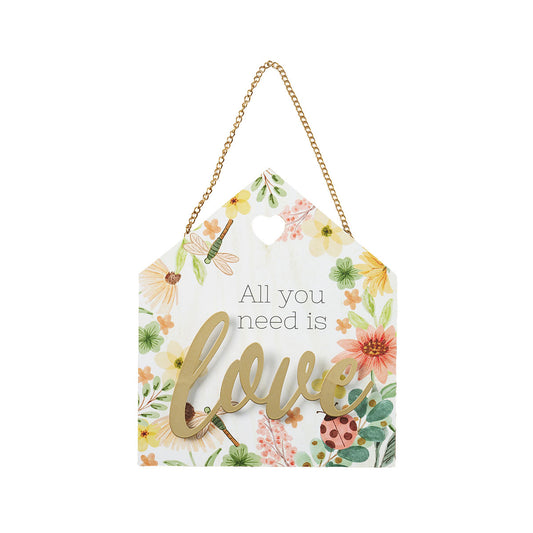 Hanging Plaque Love/Bloom