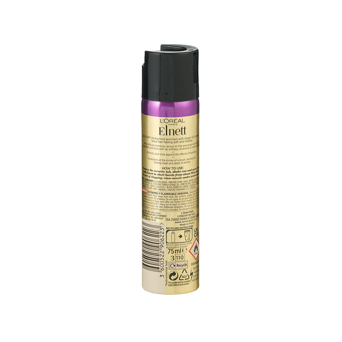 L’Oréal Hairspray For Damaged Hair Strong Hold 75mL/55g