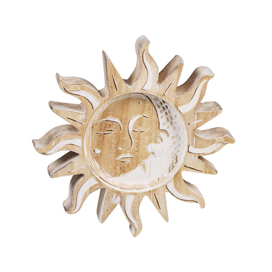 Wooden Ornament Sun&Moon