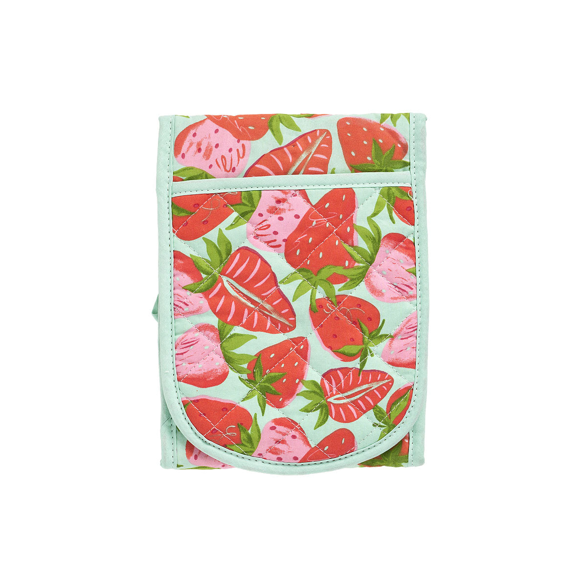Printed Double Oven Glove Bloom/Strawberry