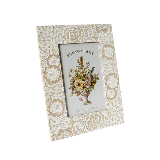 Photo Frame 4"X6" Etch/Beaded