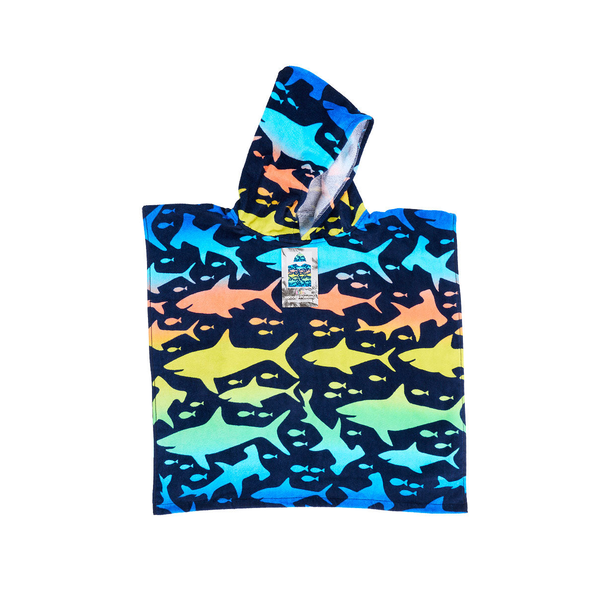 Kids' Hooded Beach Towel Sharky 60x120cm