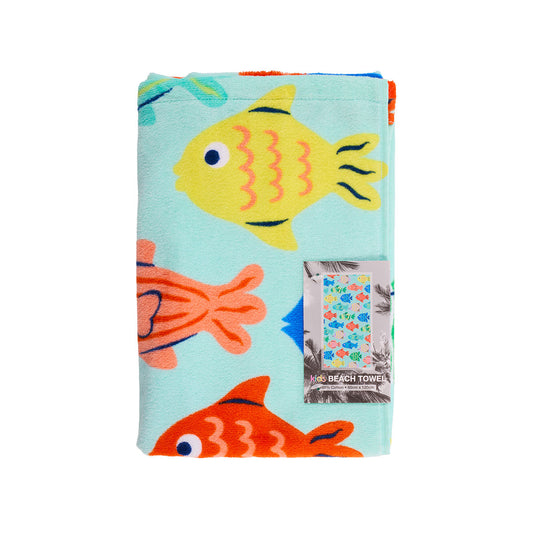 Kids' Beach Towel Fishies 60x120cm