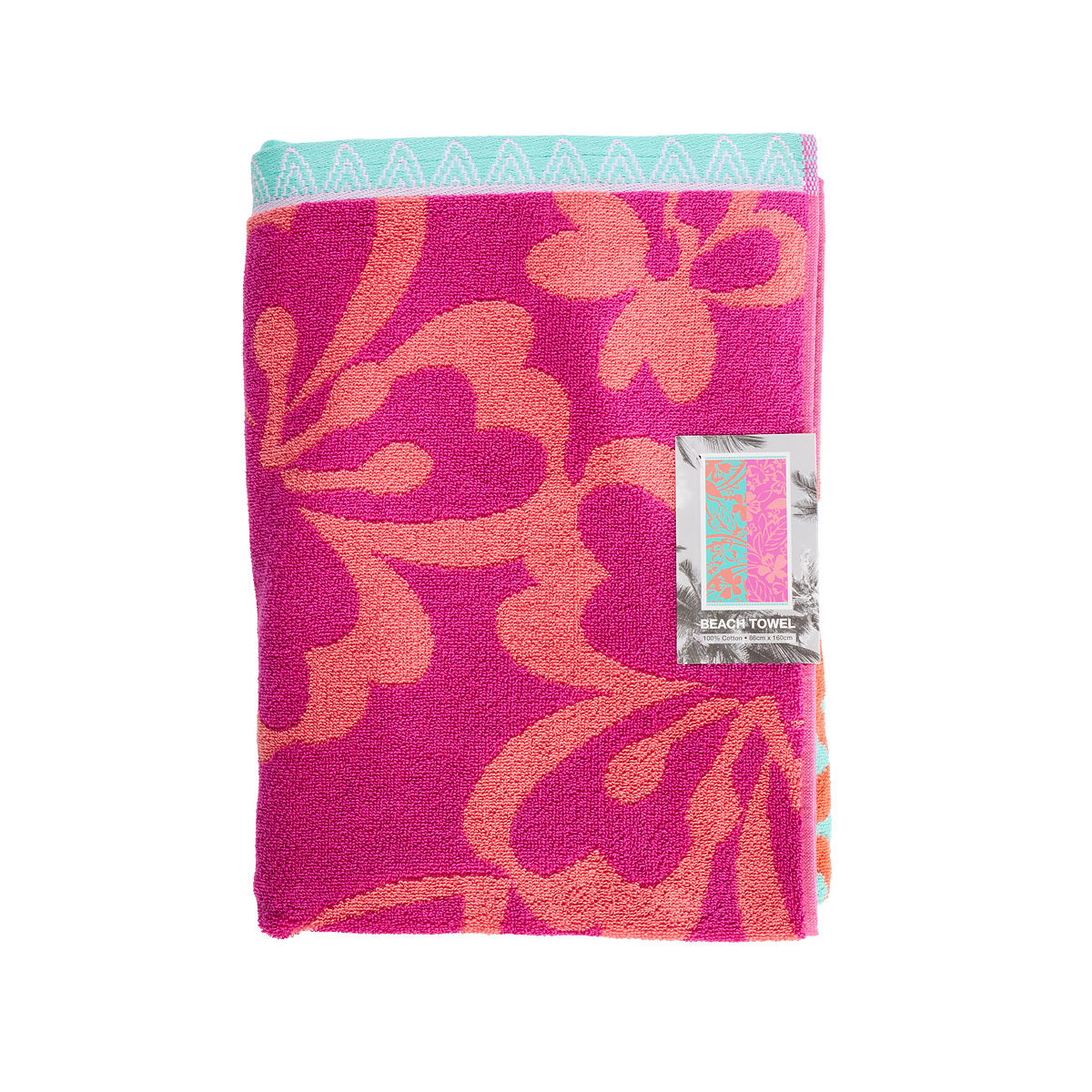 Terry Jacquard Beach Towel Petra 86x160cm