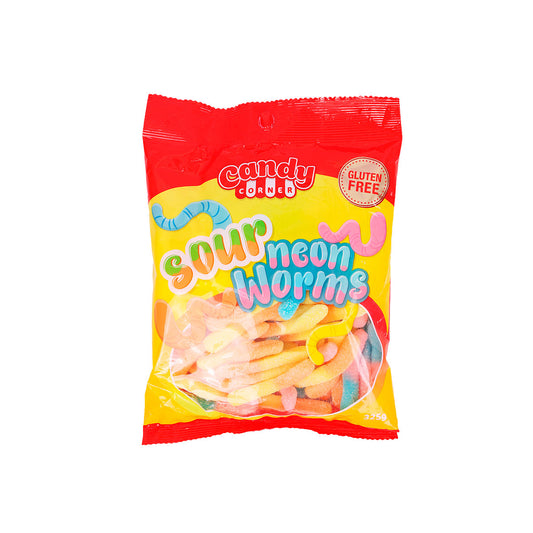 Candy Corner Sour Neon Worms 325g