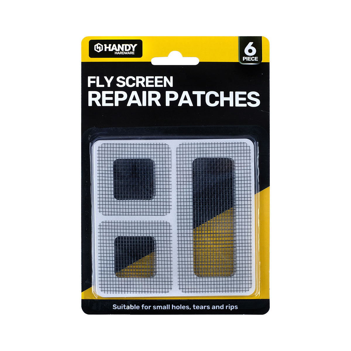Handy Hardware Flyscreen Repair Patches 6pk