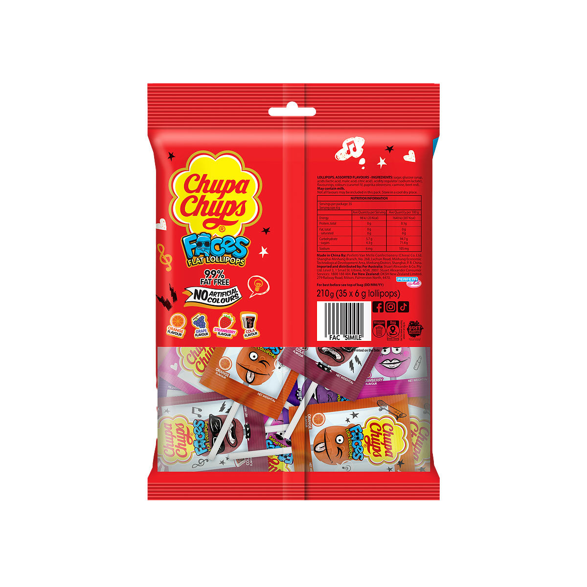 Chupa Chup Faces 35pk