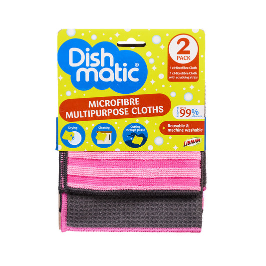 Dishmatic Long Lasting Kitchen Cloths 2pk