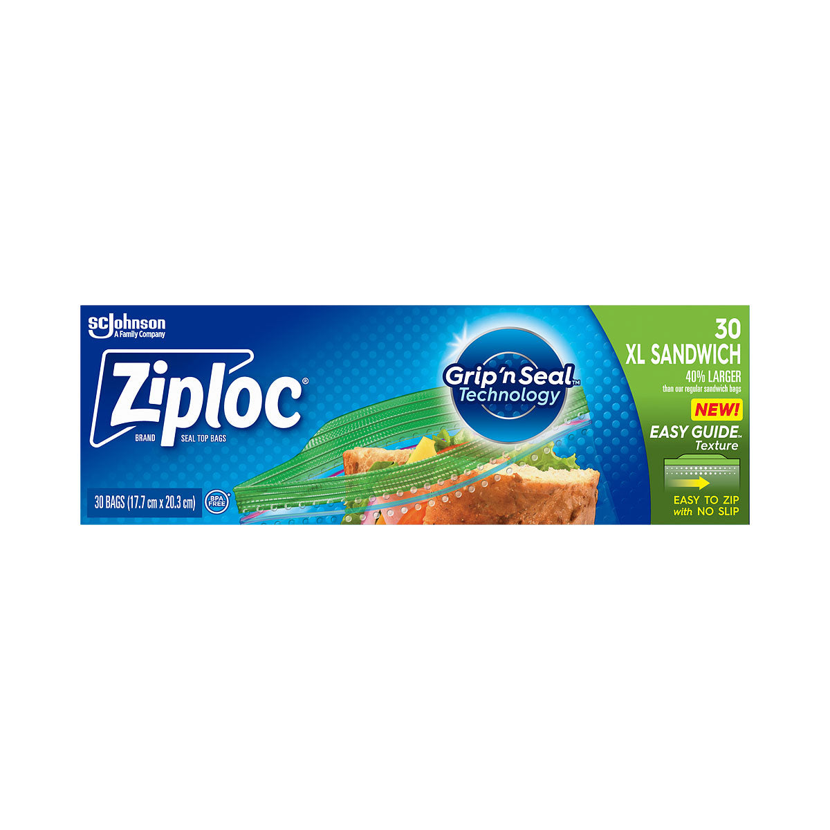 Ziploc Sandwich XL Bags 30pk