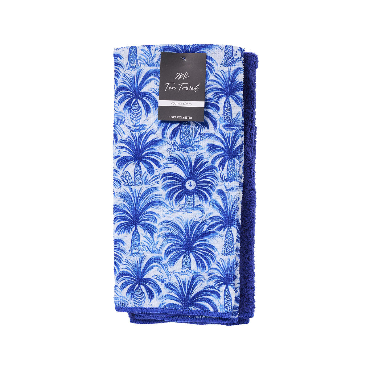 Printed Tea Towel Stamps/Palm 2pk