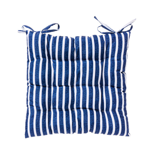 Riviera Outdoor Stripe Square Chair Pad