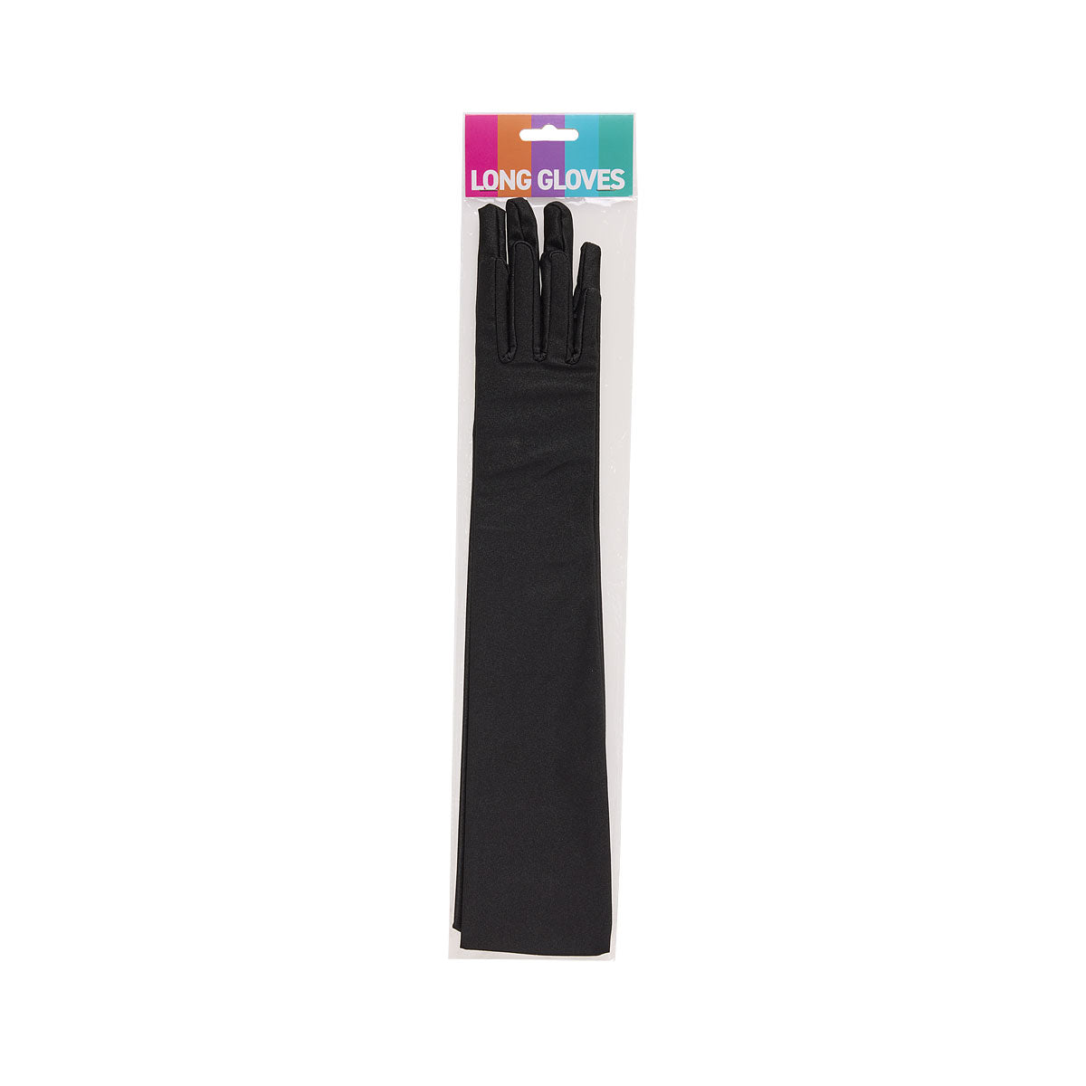 Costume Gloves Long Black/White
