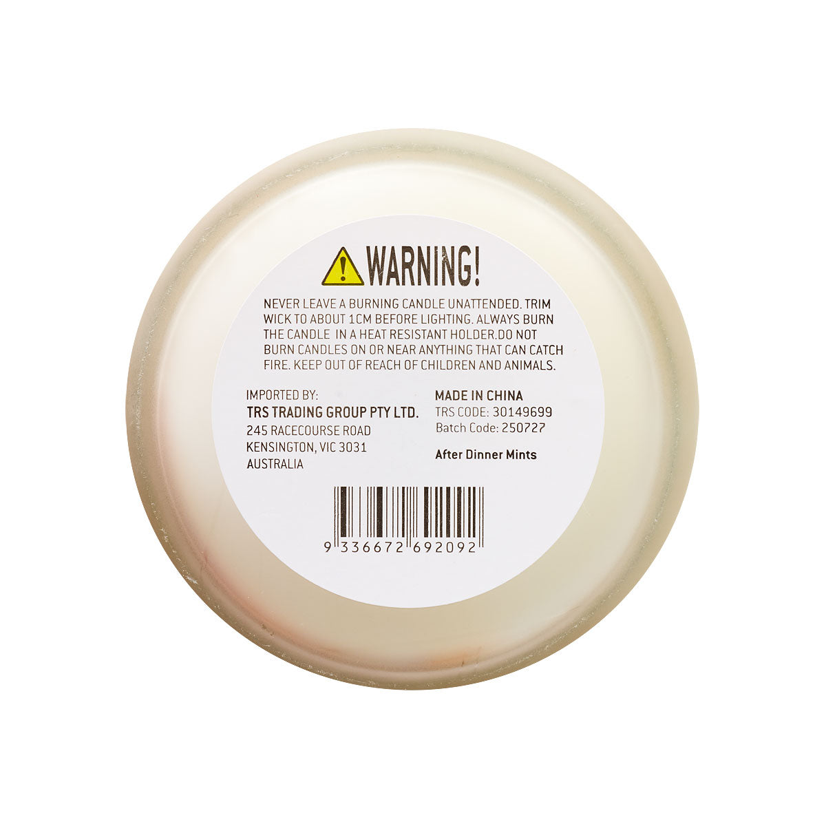 Christmas Candle with Bell Lid Assorted